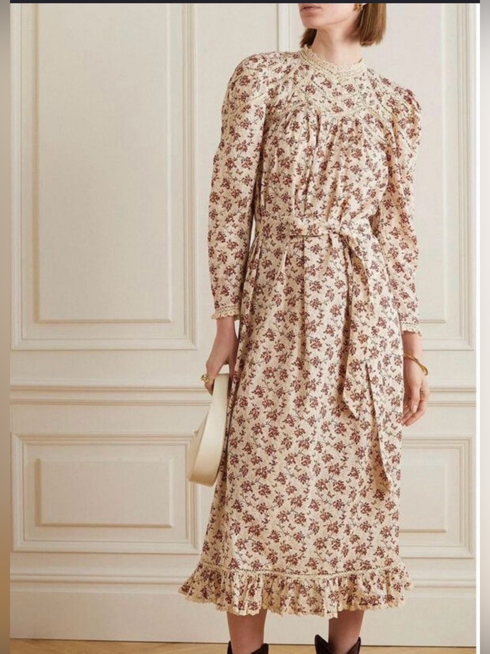 Doen Gabrielle Dress in burgundy songbird